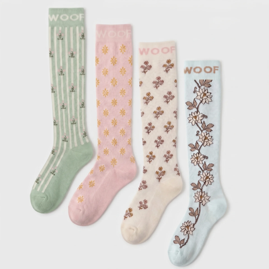 Vintage Dreams Bamboo Compression Socks 4 Pack